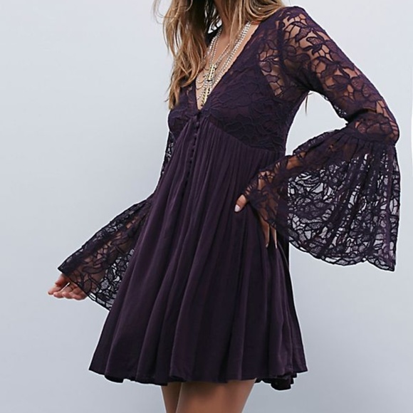 Free People Dresses & Skirts - Free People | With Love Lace Long Sleeve Dress M